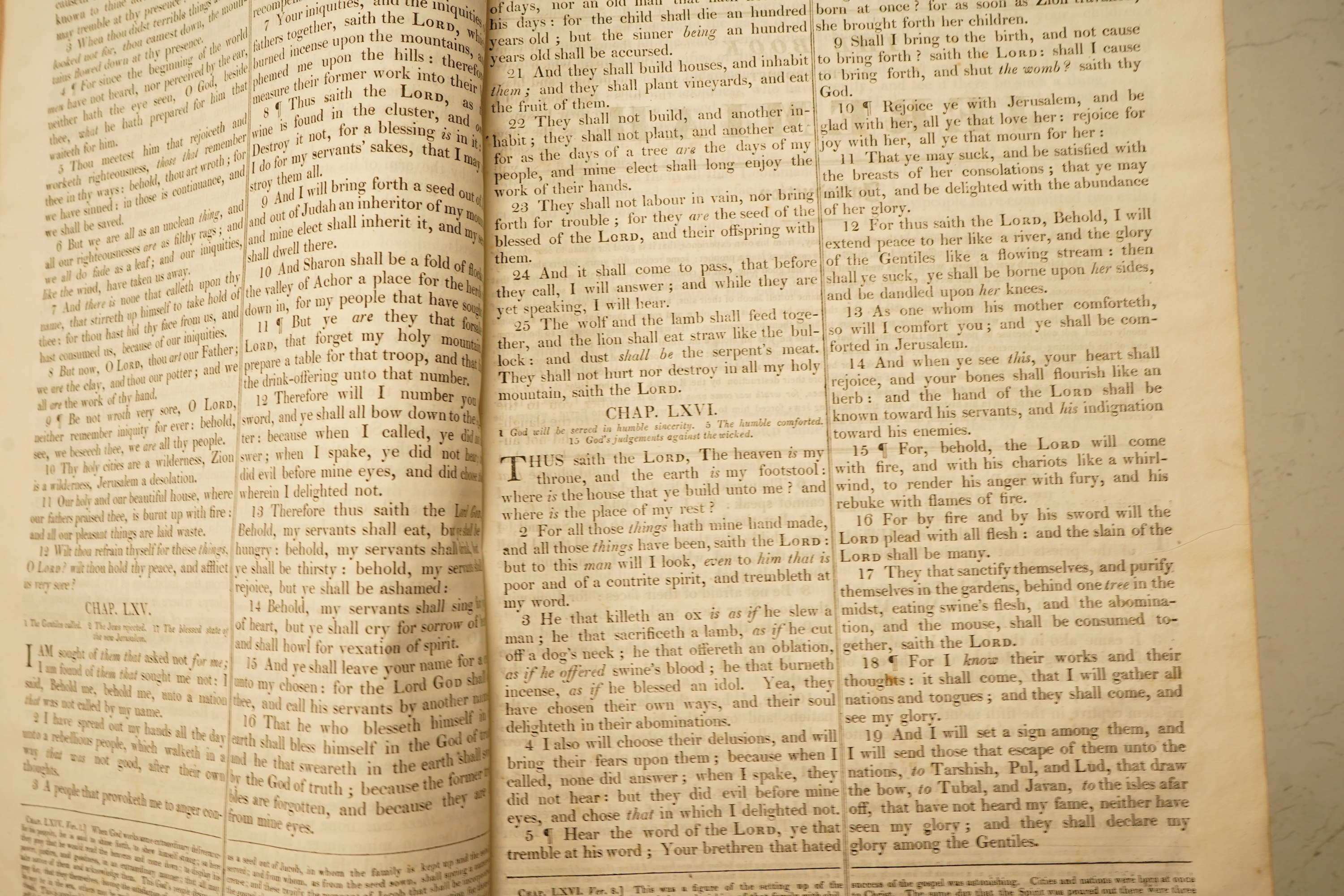 [Bible] The Evangelical Family Bible ... with the Apocrypha at large, illustrated and explained with valuable notes and annotations ... (edited) by the Rev. Joseph Knight ... 2 vols. general printed title, pictorial engr